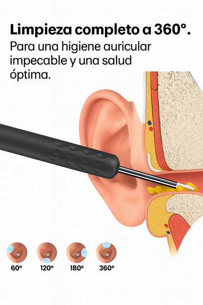 Limpiador de oídos con camara